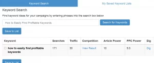 How to Easily Find Profitable Keywords